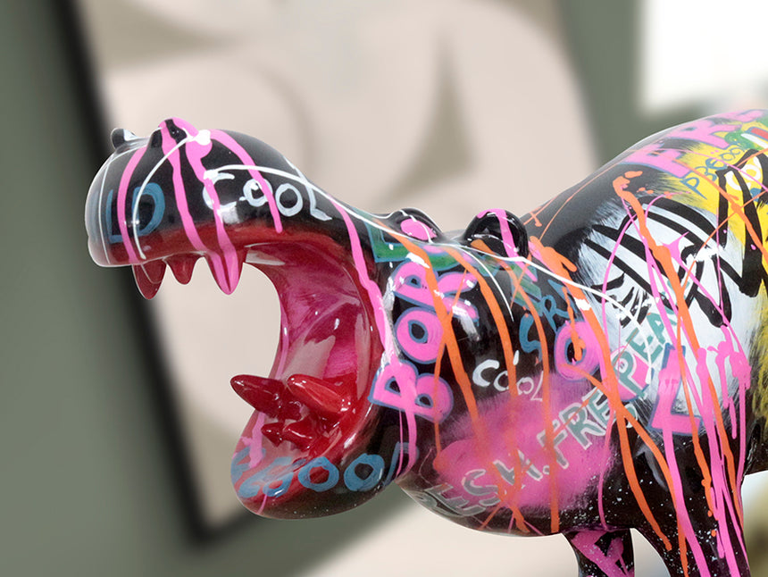 Figura decorativa Schuller Hippo decoración: grafiti 34cm 299329 - imagen 4