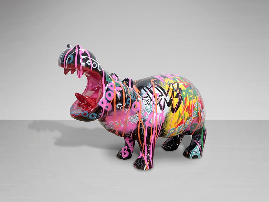 Figura decorativa Schuller Hippo decoración: grafiti 34cm 299329 - imagen 5