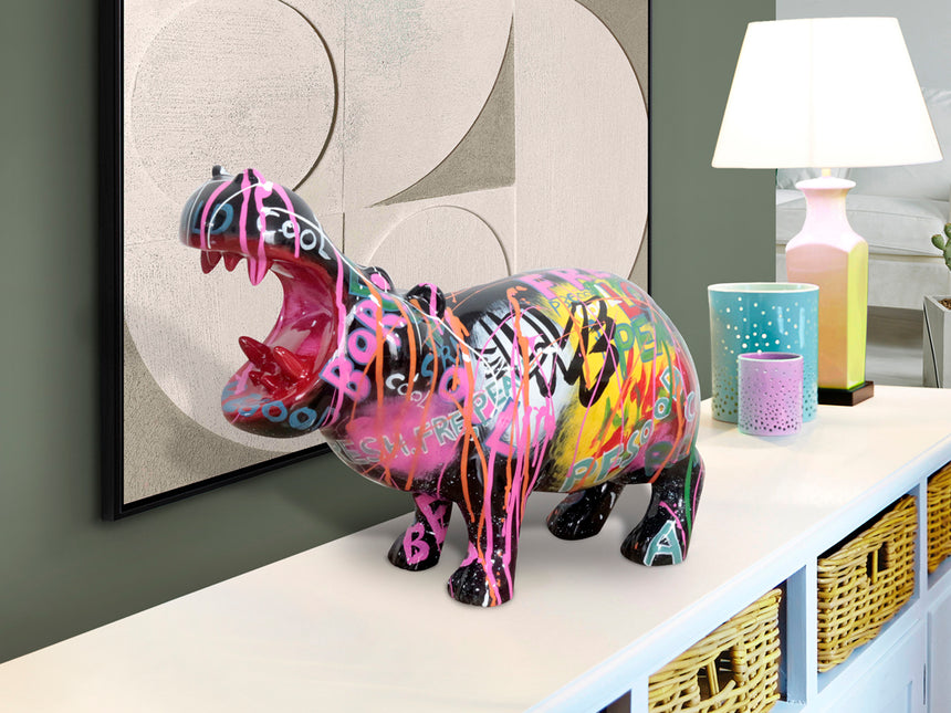 Schuller Hippo Figura Deco Grafiti 299329
