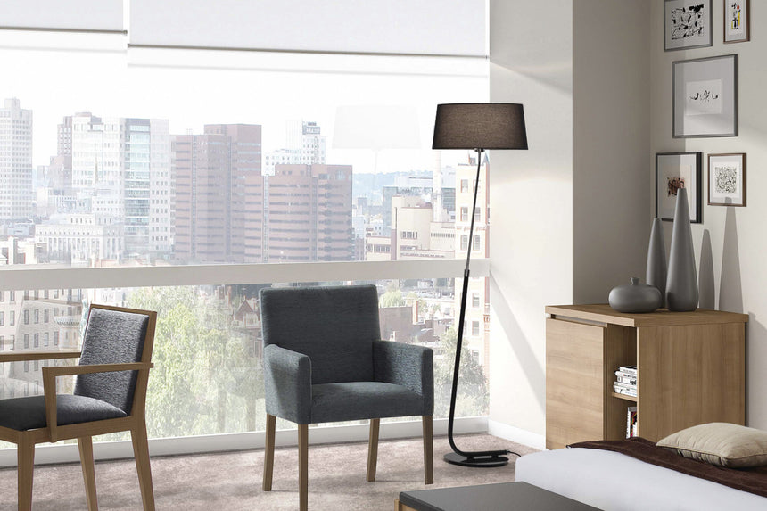 Faro HOTEL Lámpara de pie negro 29948