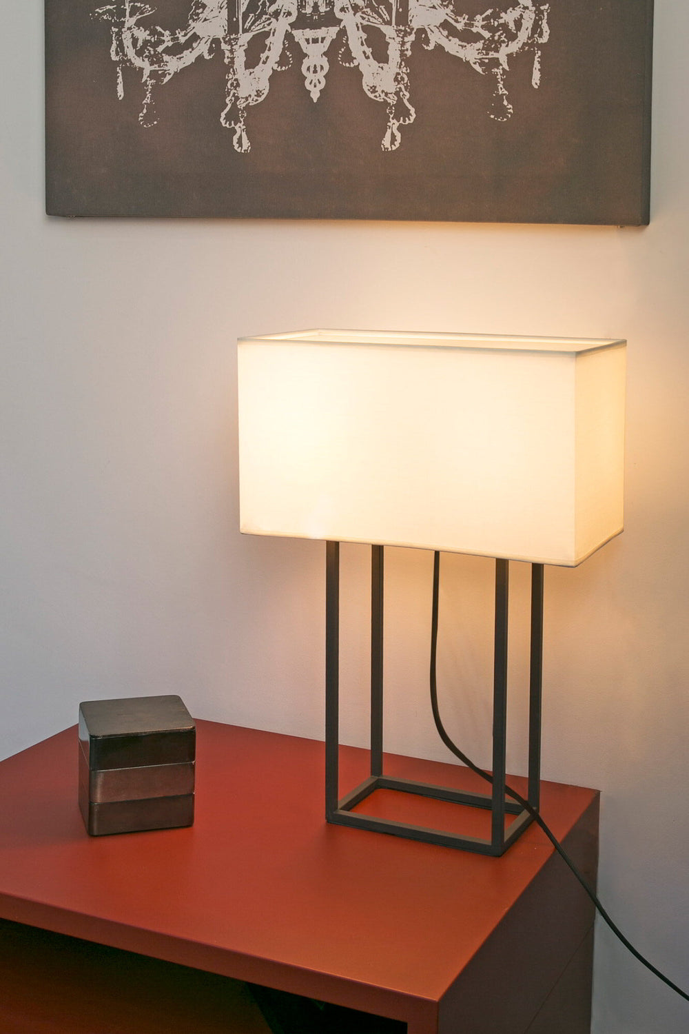 Faro VESPER Brown and beige table lamp 29985