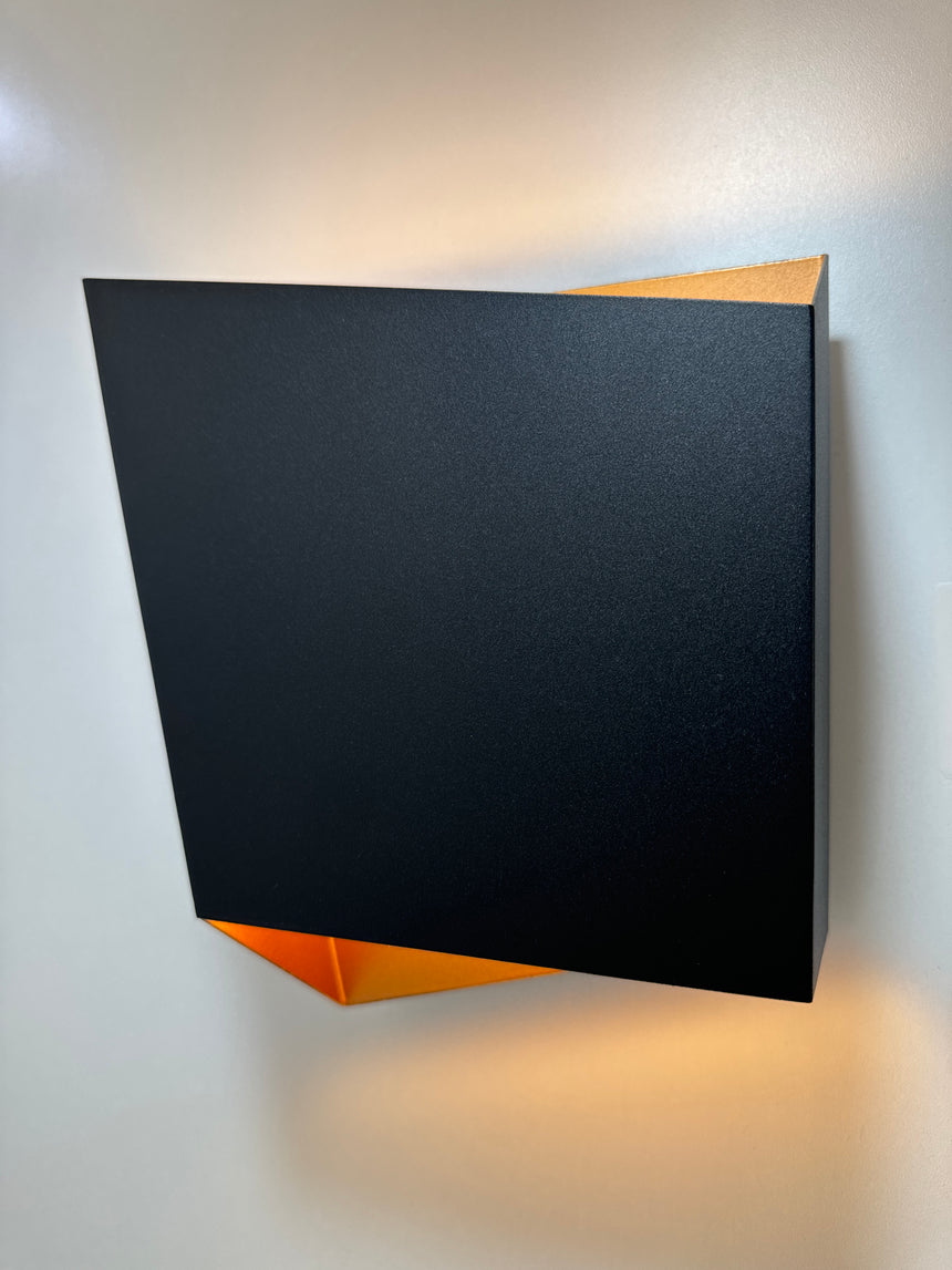 Mantra Asimetric Black Wall Sconce 6222