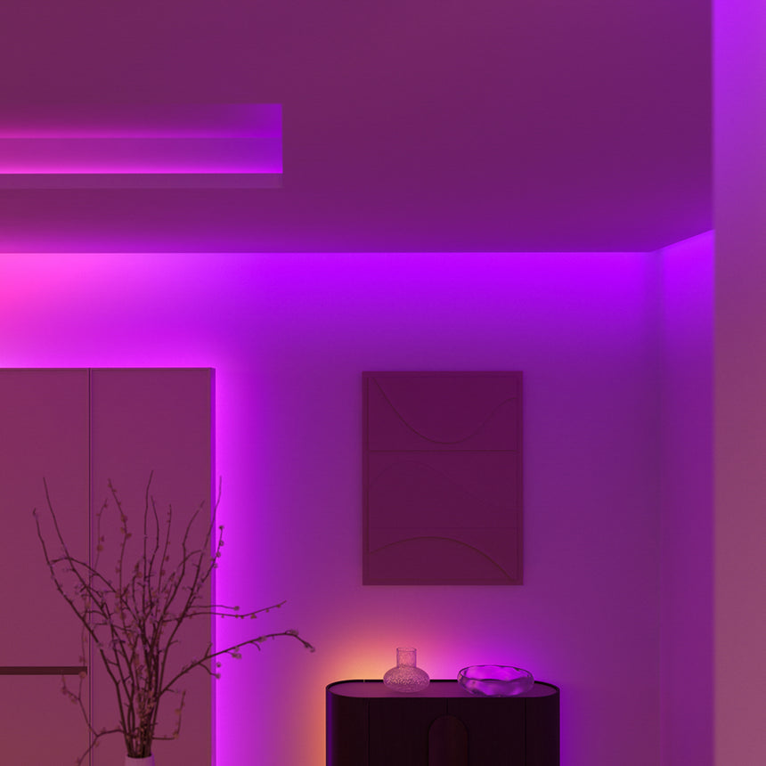 Philips Hue White and Color Ambiance Tira LED flux ledstrip blanco RGBW 60W 87211