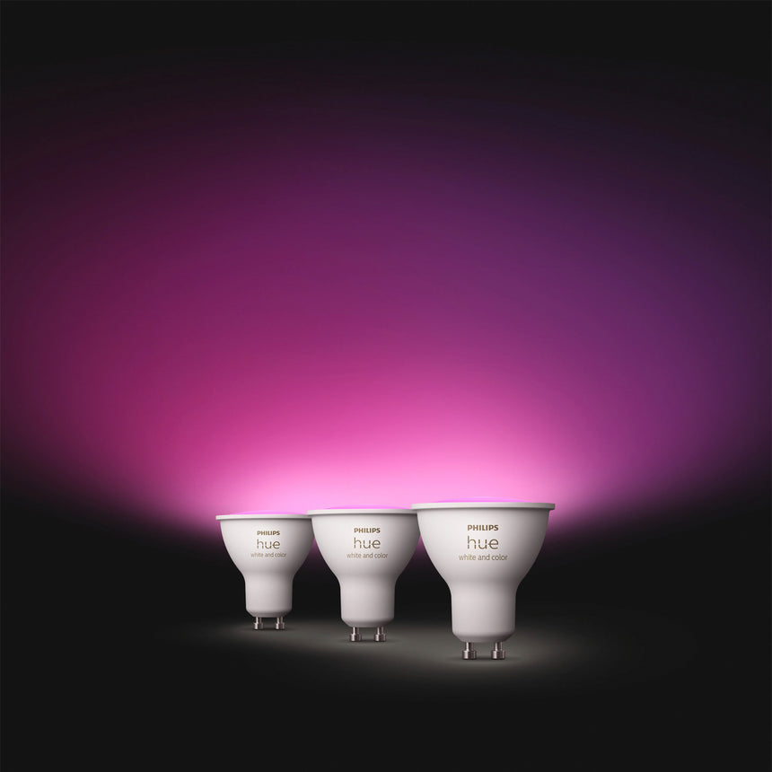 Philips Hue White and Color Ambiance Bombilla dicroica RGBW GU10 4,2W (3 uds) 8720169229877 - imagen 3