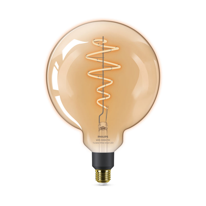 Bombilla de filamento Philips WiZ ámbar G200 6W E27 390lm 372160