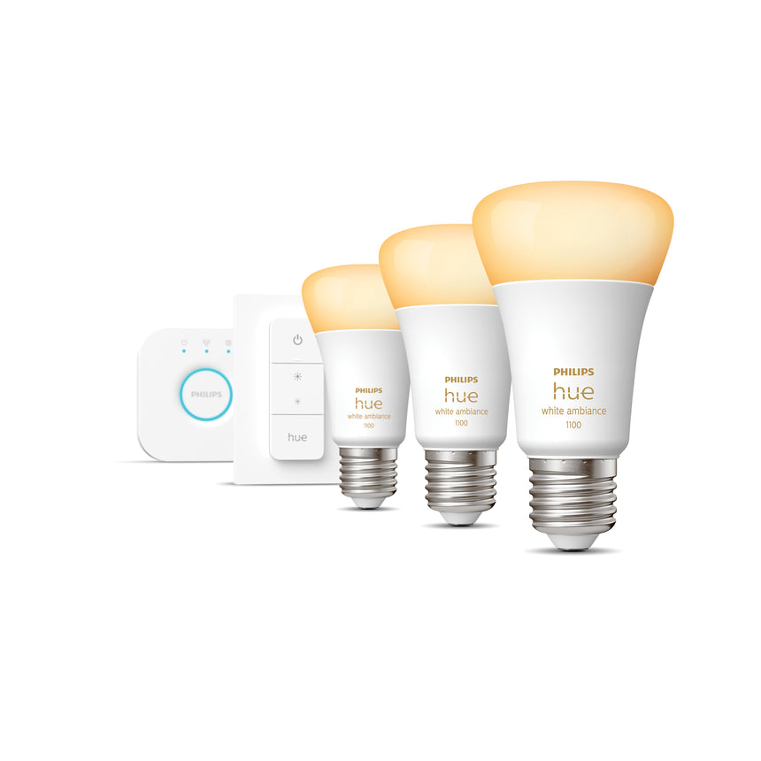 Philips Hue Kit de inicio blanco White Ambiance E27 11W 871951429123200 1055lm - vista alternativa