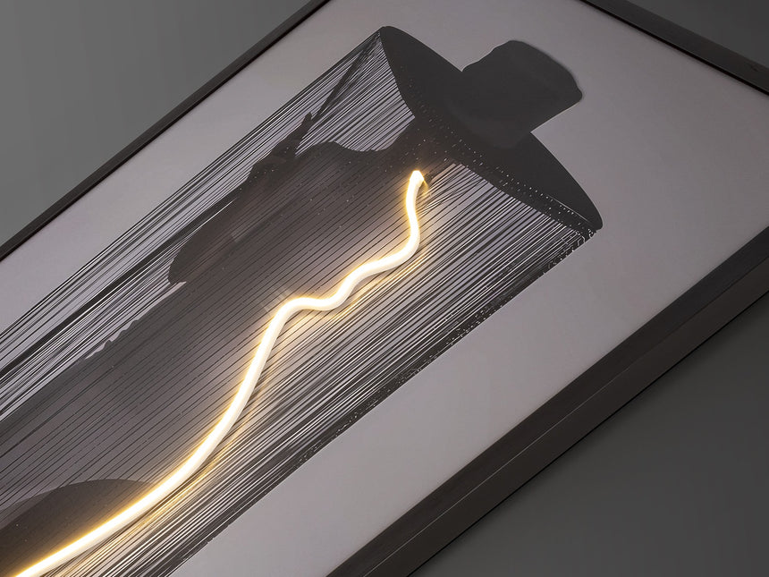 Cuadro con luz LED Schuller Diva negro 80x120cm vista 2