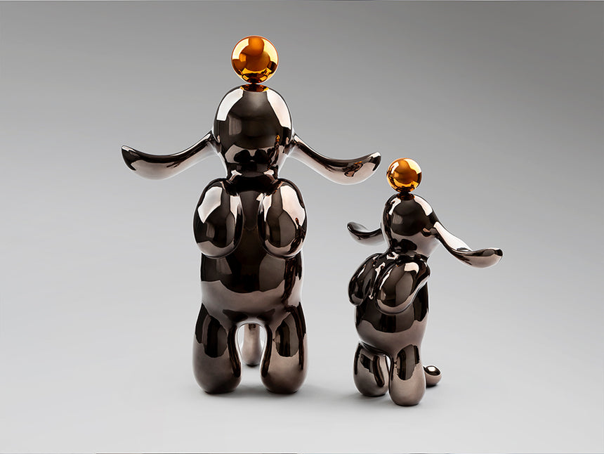 Figura decorativa Schuller Conejo gris y naranja 35cm 302258 - imagen 9