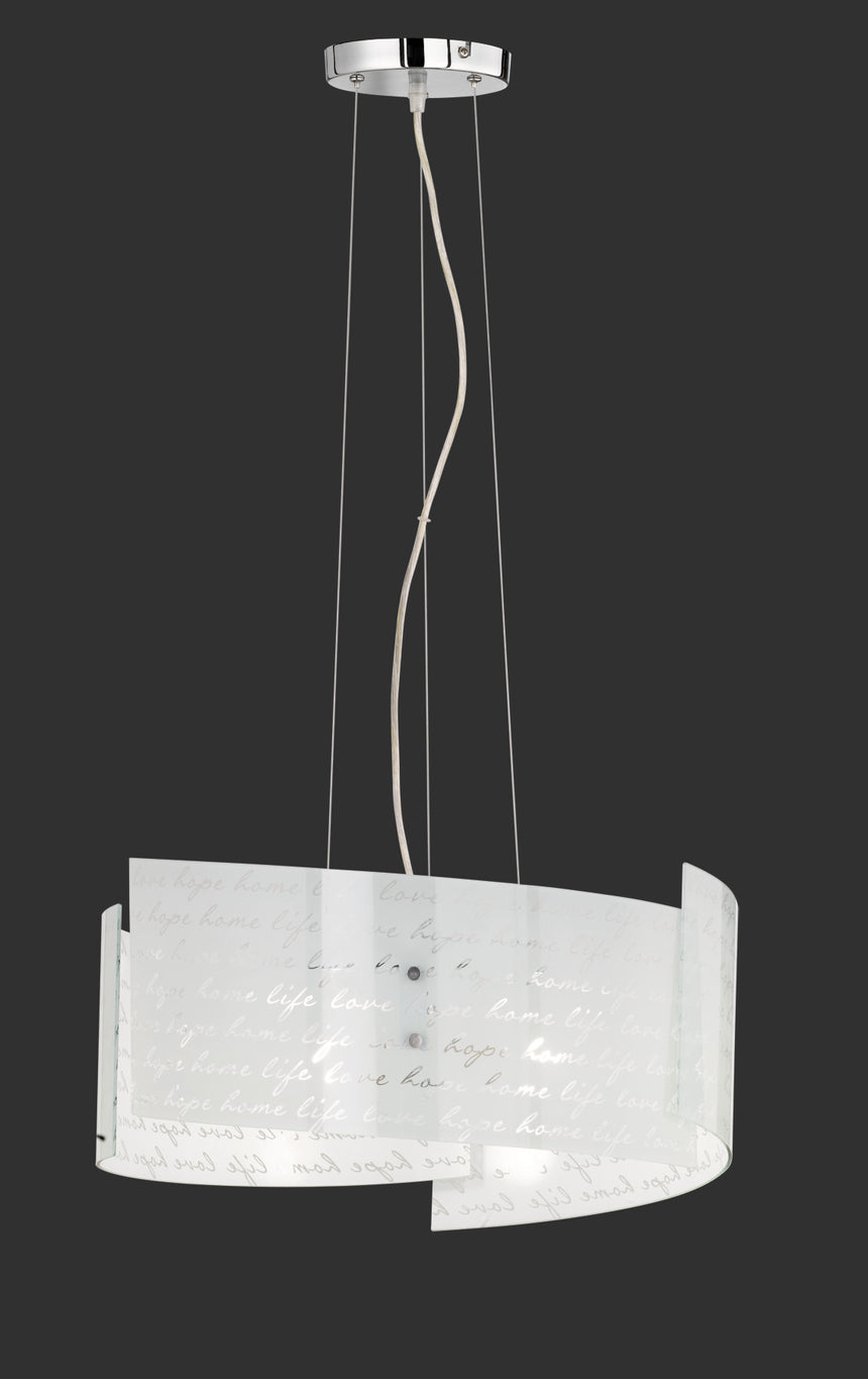 Lámpara de techo colgante Trio Signa LED blanco 2700K 150cm 302500301