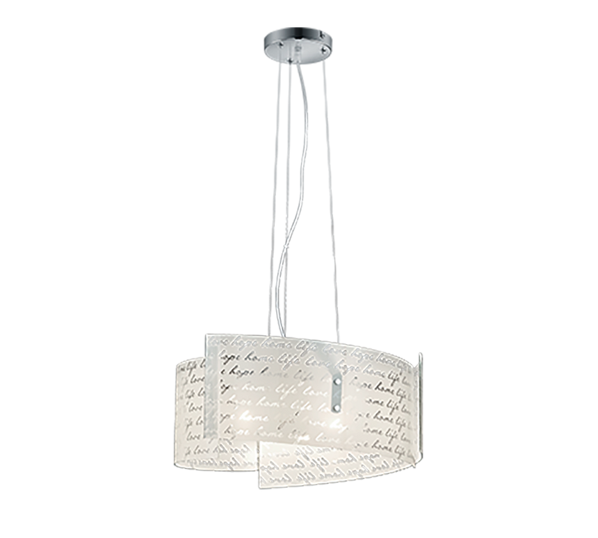 Lámpara de techo colgante Trio Signa LED blanco 2700K 150cm 302500301
