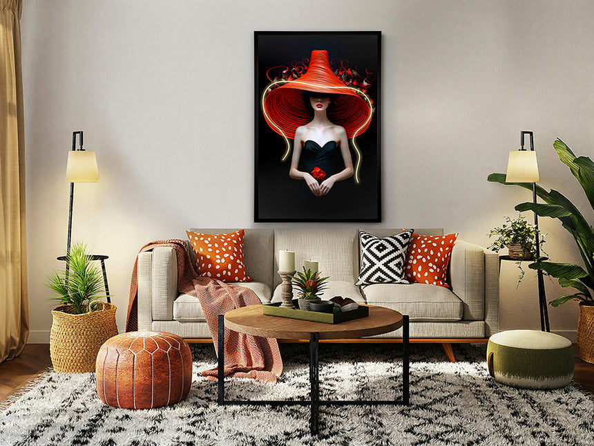 Cuadro con luz LED Schuller Tocado negro 80x120cm 304122 - vista 3