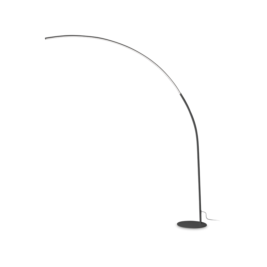 Lámpara de pie Ideal Lux Comet negro LED 30W regulable 210cm 304168