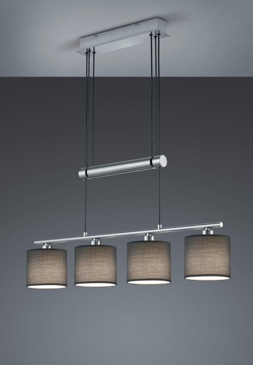 Trio Garda Matte Nickel Metal Pendant Lamp 305400411