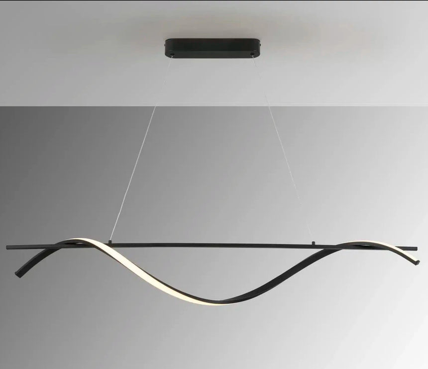 Schuller Boa Lámpara de techo colgante LED negra 307529