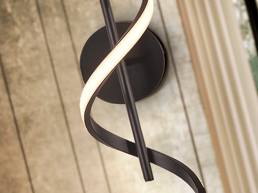 Schuller Boa Aplique de pared negro 307897