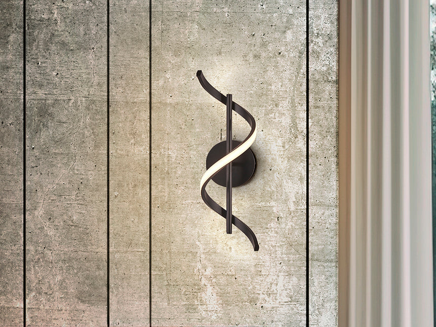 Schuller Boa Aplique de pared negro 307897