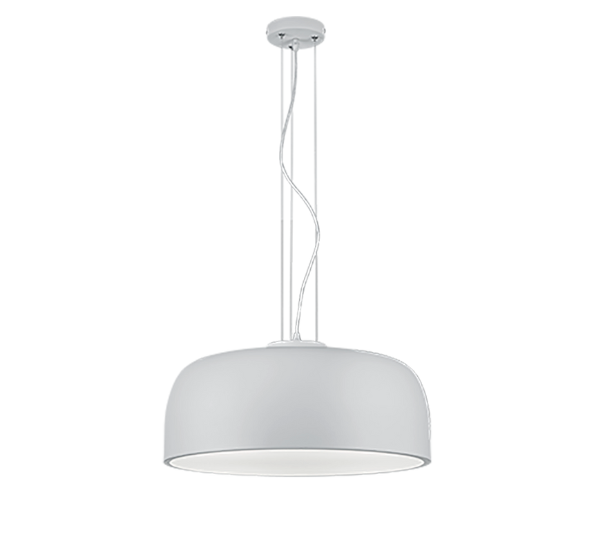 Trio Baron White Mat Metal Pendant Lamp 309800431