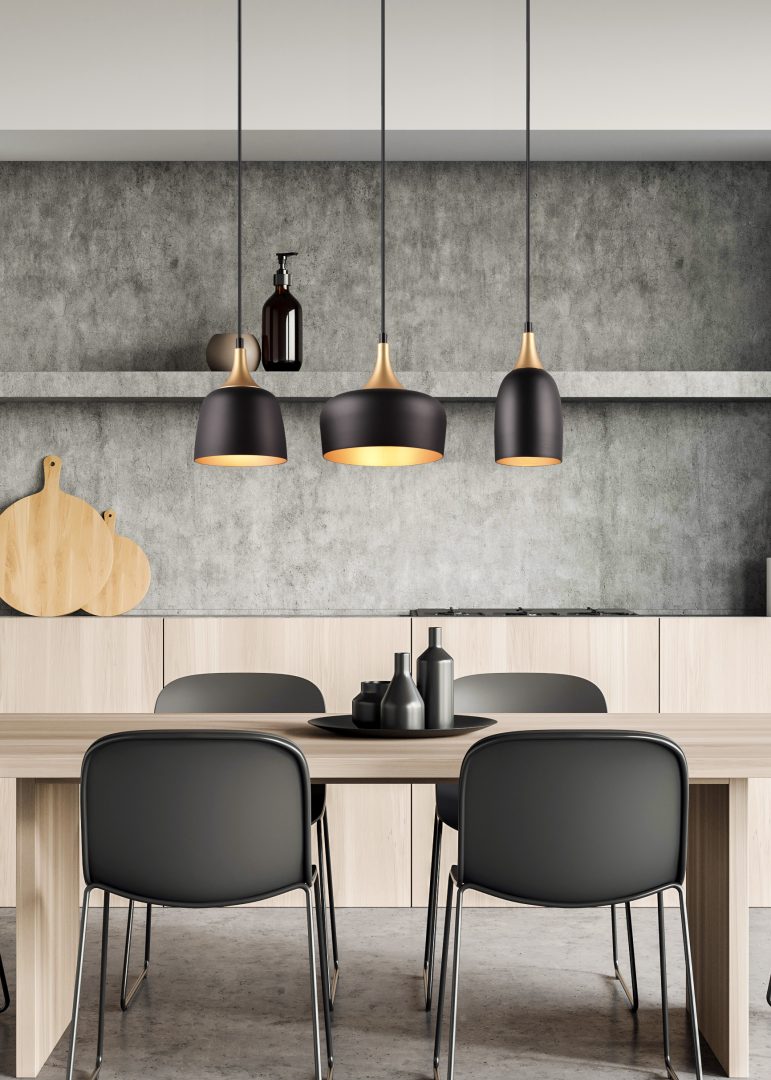 Trio Chiraz Pendant Ceiling Lamp Metal Mat Black 310500332
