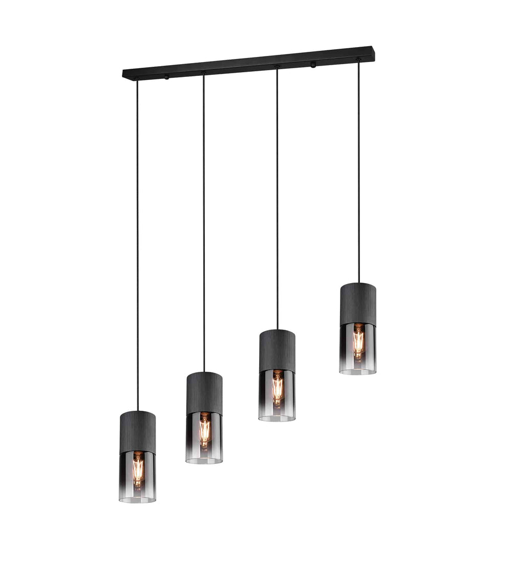 Trio Robin Black Mat Metal Pendant Lamp 310600432