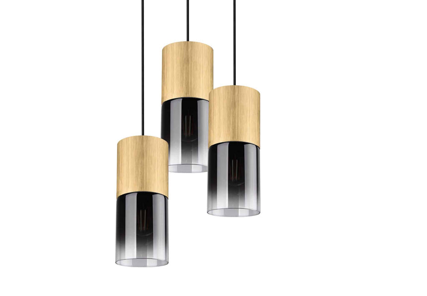 Trio Robin Lámpara colgante de metal bronce mate 310630354