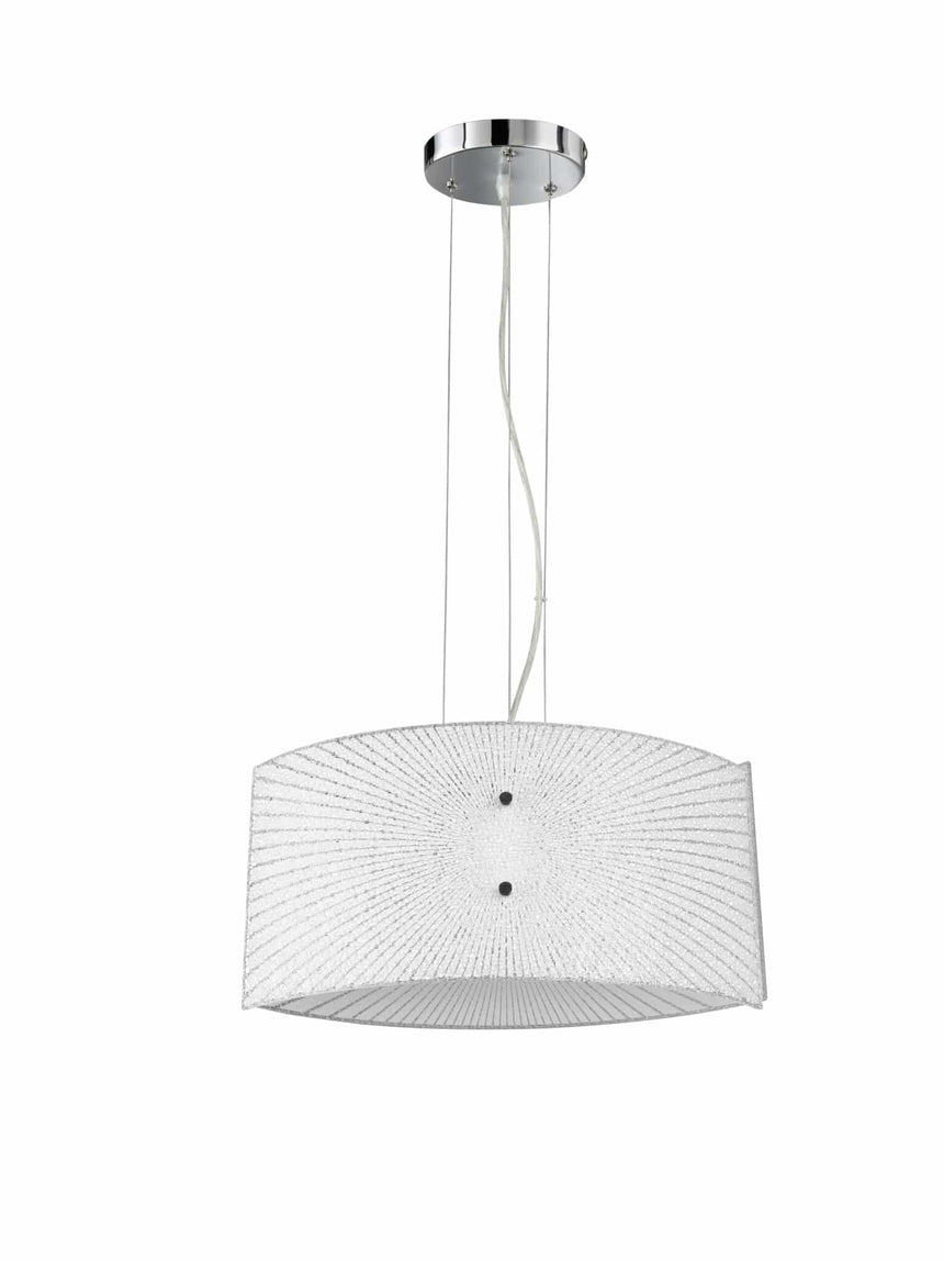 Trio Elisa Chrome Metal Pendant Lamp 312200200