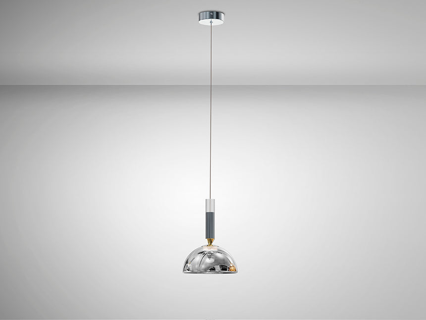 Lámpara de techo colgante Schuller Charlize 1 luz gris y plata 3000K 312462 - imagen 4