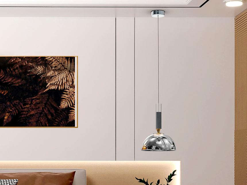 Schuller Charlize Pendant Ceiling Lamp 1 Light Silver 312462