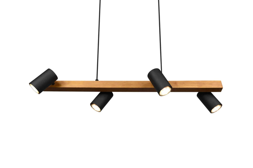 Trio Marley Black Mat Metal Pendant Lamp 312490432