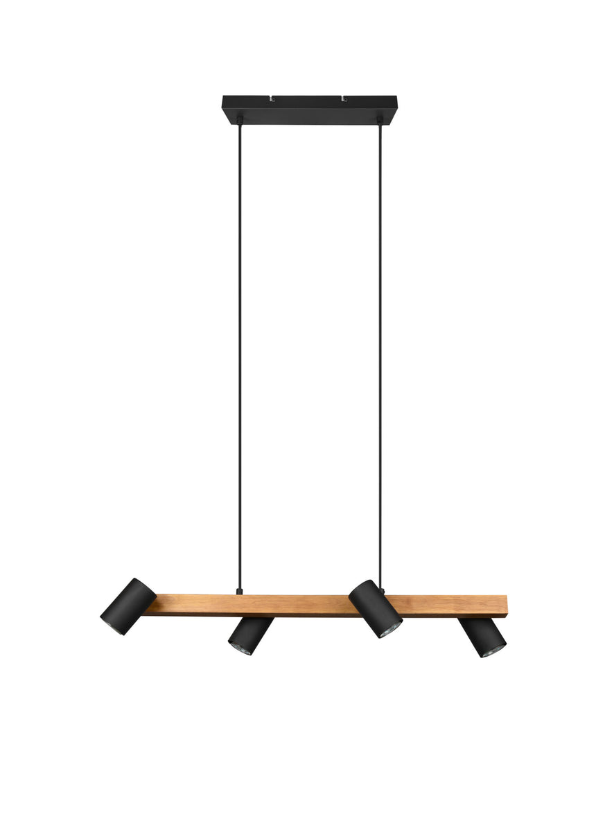 Trio Marley Black Mat Metal Pendant Lamp 312490432