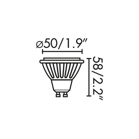 Faro GU10 17325 Bombilla LED 8W Dicroica GU10 Neutra 520 LM