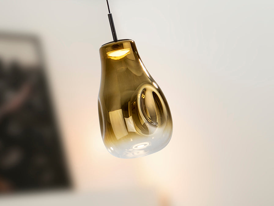 Schuller Aledis Lámpara de techo colgante 1 luz negro dorado 314572