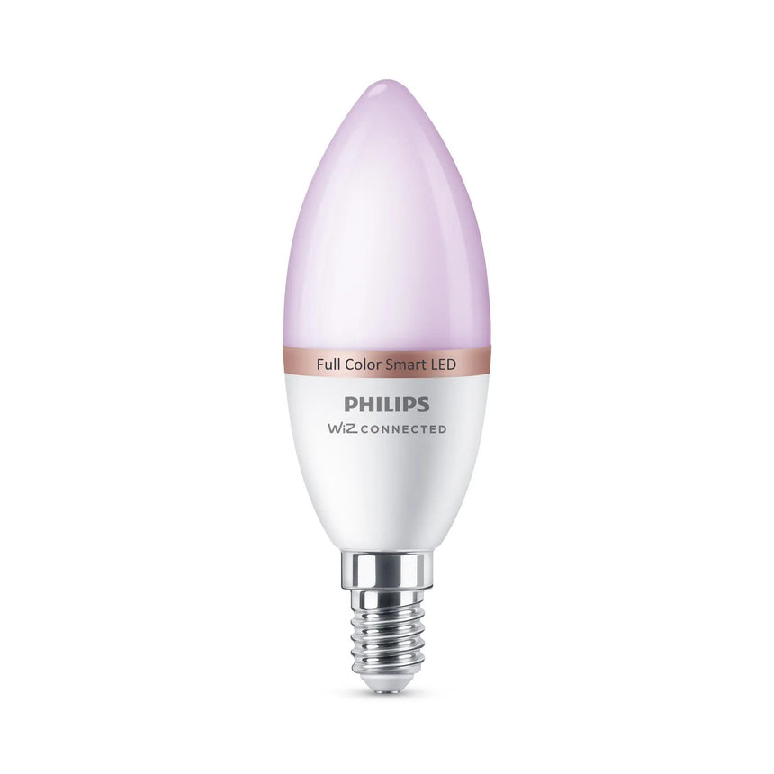 Philips Smart LED bulb WiZ Vela E14 candle 4.9W (40W) with WiFi and Bluetooth RGB 372405