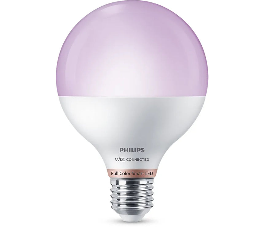 Philips Bombilla LED smart WiZ Globo G95 75W RGB con wifi y Bluetooth 372504