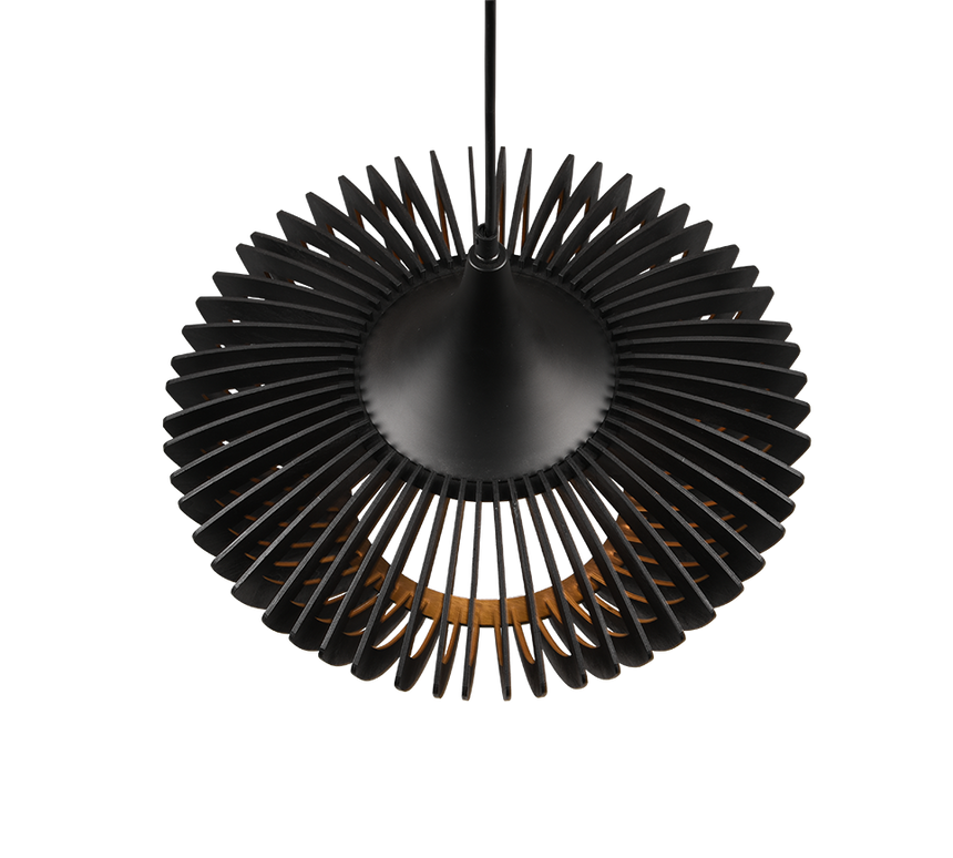 Lámpara de techo colgante Trio Colino LED negro mate 3000K 150cm 315900132
