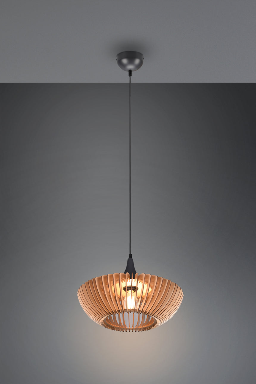 Lámpara de techo colgante Trio Colino LED antracita 3000K 150cm 315900142