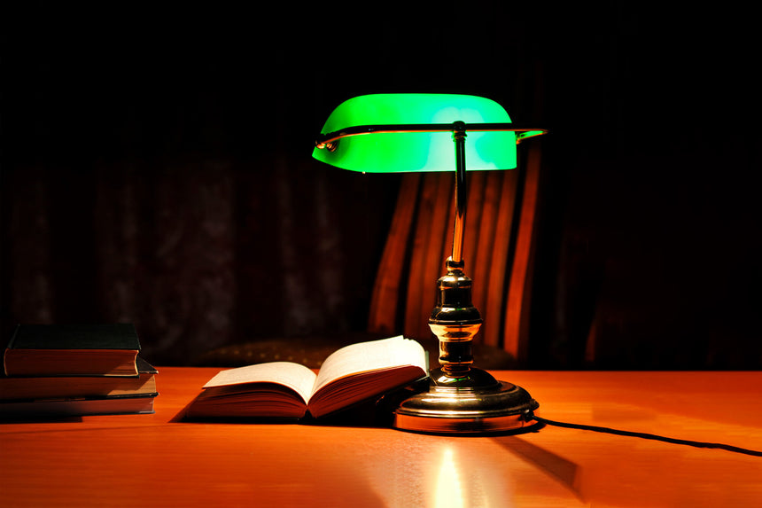 Faro Banker 68334 Banker-2 Sobremesa oro envejecido