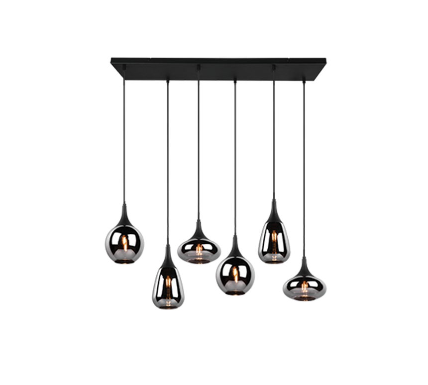 Trio Lumina Pendant Lamp Black 317000632