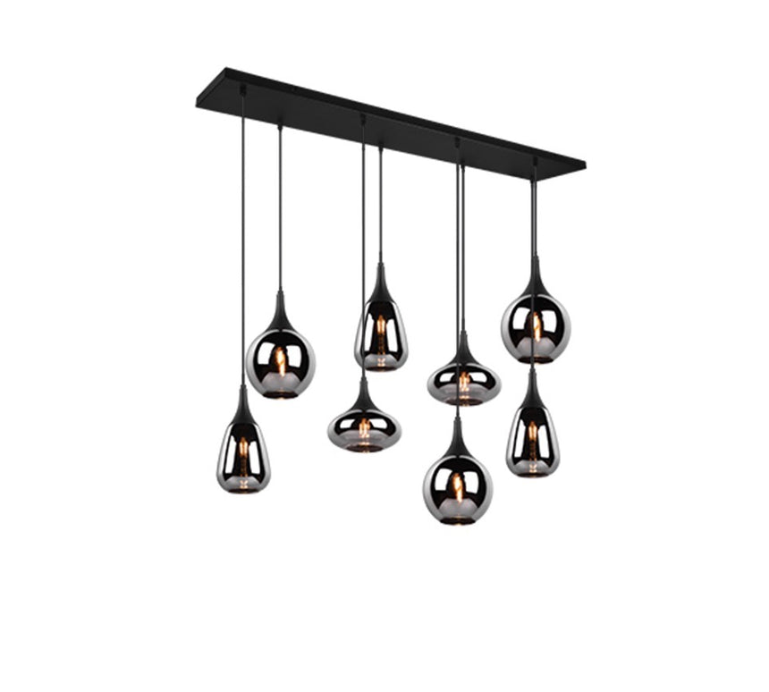 Trio Lumina Black Pendant Lamp 8 Lights 317000832