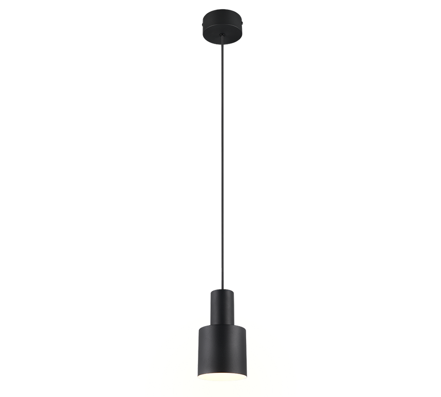 Trio Agudo Pendant lamp 1L black 319400132