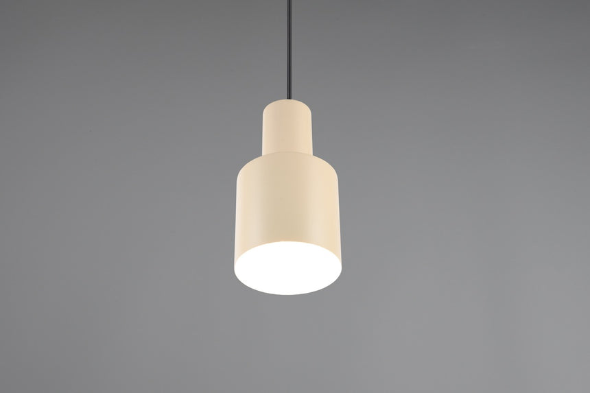 Trio Agudo Lámpara colgante 1L beige 319400144