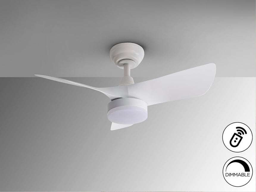 Schuller Tropic White LED Fan 6 Speeds 319607