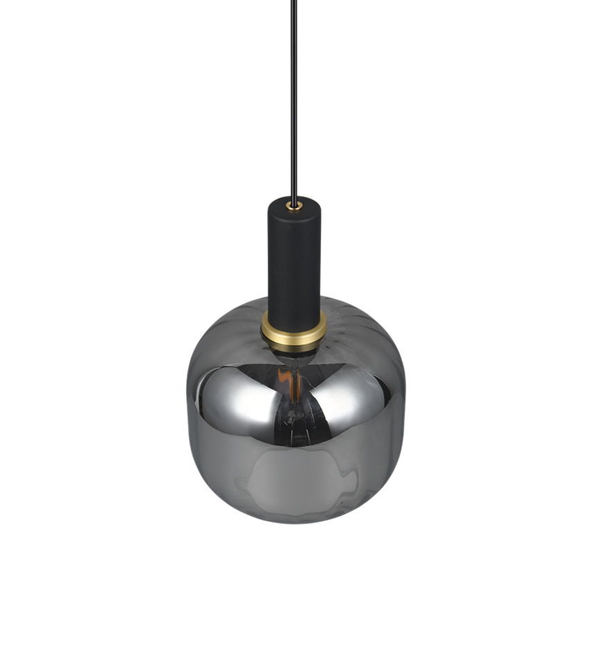 Lámpara de techo colgante Trio Diva negro mate 150cm 319800132 - vista 5