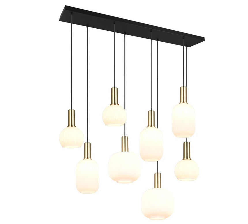 Trio DIVA 8-Light Pendant Lamp in Matte Bronze 319800808