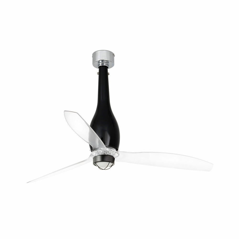 Faro Eterfan Fan without light, steel body, glass diffuser