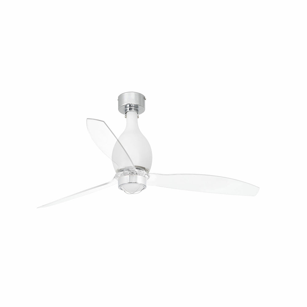 Faro Minieterfan Fan without light, steel body, glass diffuser