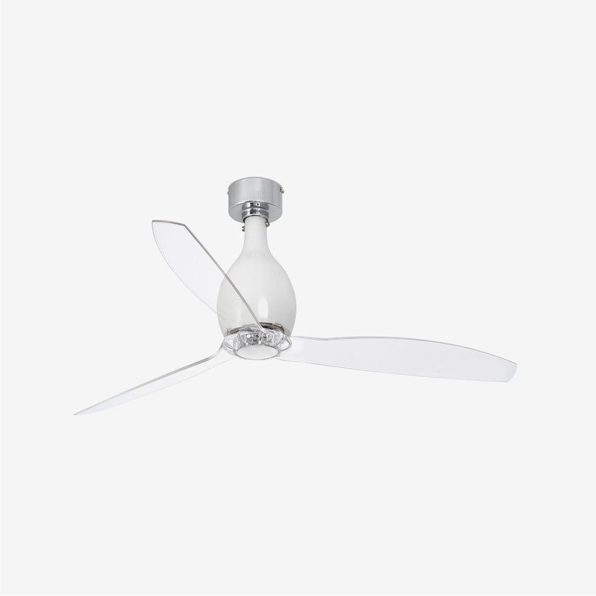 Faro Mini Eterfan Fan without light, metal, polycarbonate and glass