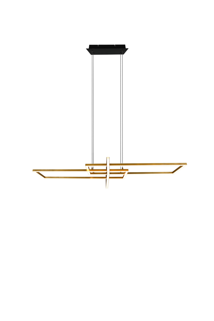 Trio Salinas Matte Bronze Metal LED Pendant Lamp 320310308