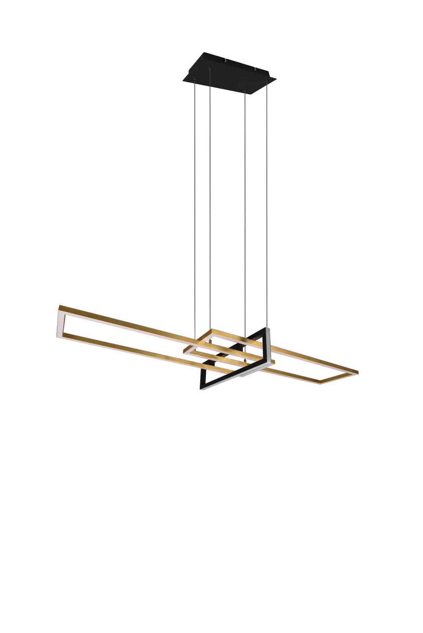 Trio Salinas Matte Bronze Metal LED Pendant Lamp 320310308