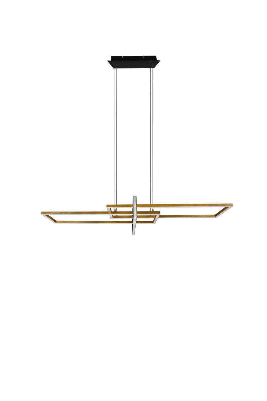 Trio Salinas Matte Bronze Metal LED Pendant Lamp 320310308