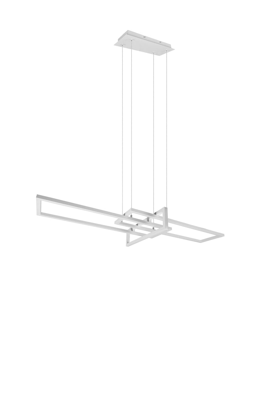 Trio Salinas White Mat Metal LED Pendant Lamp 320310331